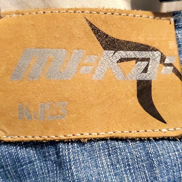 Muka Mens Denim Jean Shorts Y2K Hip/Hop Size 38 - Picture 5 of 7